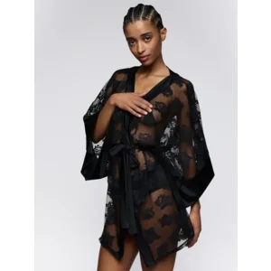 Sarda Mayela kimono in zwart