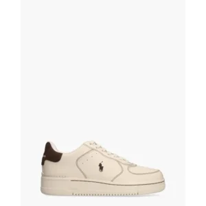 Polo Ralph Lauren Masters Court Roomwit/Donkerbruin Herensneakers