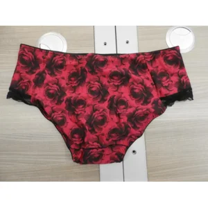 Slipjes dames Dacapo rood/zwart ( DAC.79 )