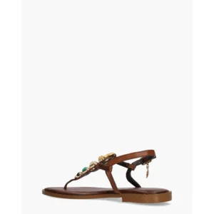 Caryatis Zefi Bruin/Multi Damessandalen