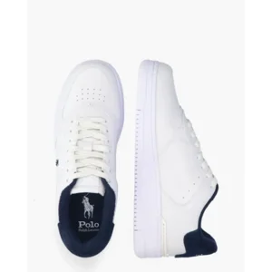 Polo Ralph Lauren Masters Court Wit/Donkerblauwe Herensneakers