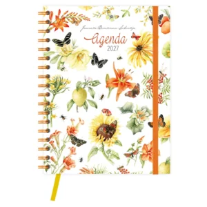 Agenda - Gele bloemen - Janneke Brinkman - Spiraal - 2027 - 17,5x23,5cm