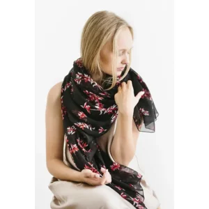 Silk Chiffon Red Coffee