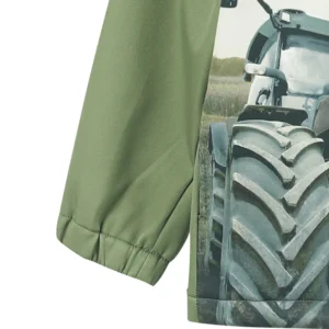 Minymo Jongens Softshell Jas Tractor Groen (Deep Lichen Green)