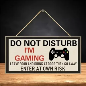 Deurbord Do Not Disturb I'm Gaming