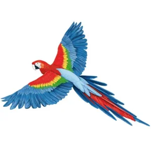 muursticker papegaai