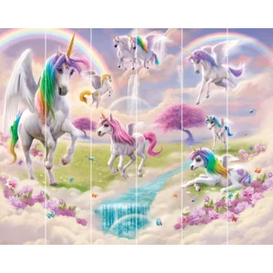 Poster behang Magical Unicorn 305 x 244 cm