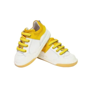 Zecchino d'Oro Sneaker N12-1020 Wit/geel 21