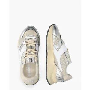 Diadora Heritage Mercury Elite Cobra Zilver Damessneakers