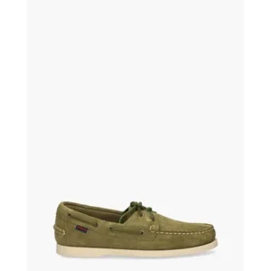 Sebago Docksides Portland Flesh Out Groen Herenloafers