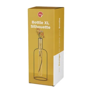 Balvi Vaas fles Silhouette XL Zwart