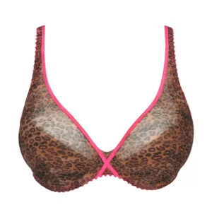 Prima Donna Twist Cafe Plume triangel bh in dierenprint