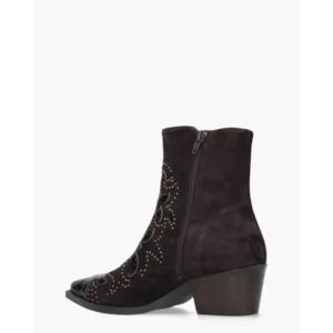 Di Lauro Carlotta Aubergine Dames Enkelboots