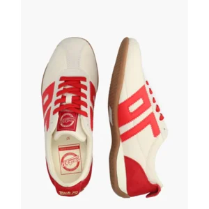 Back 70 Boxeur Off-White/Rood Damessneakers