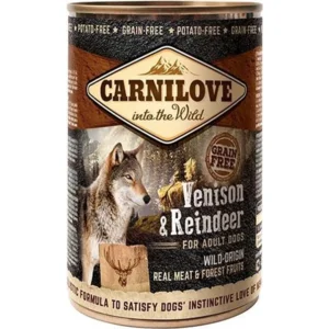 Carnilove Adult hondenvoer Hert & Rendier blikvoeding 11+1 gratis