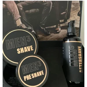 Men3 shaving box (pre-shave, shave, aftershave)