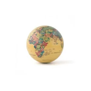Wereldbol 360 ° roterend geel Balvi