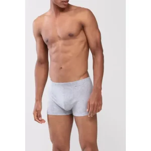 Mey Casual Coton herenshort in grijs melange