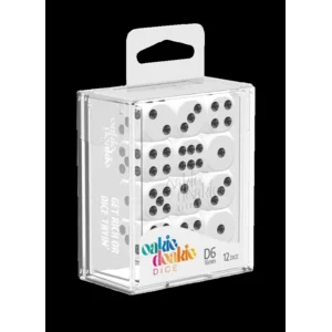 Dice D6 Dice 16 mm Solid - White (12)