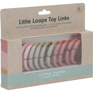 Speelgoedringen - Little loops - Roze - 12st. - Little Dutch