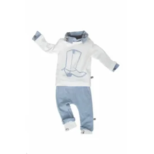 stoer broekje blauw met witte bies