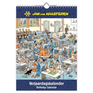Verjaardagskalender - Jan van Haasteren - 18x25cm