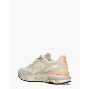 Premiata Moerund 8081 Geel/Roze Damessneakers