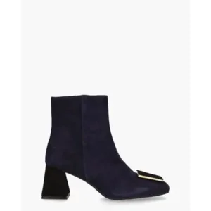 Eva Luna 6537 Donkerblauw/Zwart Dames Enkelboots