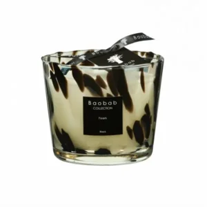 Baobab geurkaars zwart Black pearls max 10