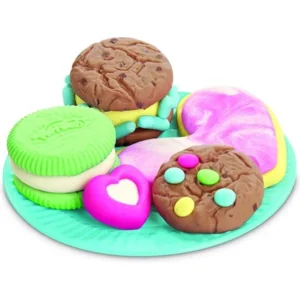 Klei - Speeldeeg - 4x85gr. - Geel, paars, groen, roze