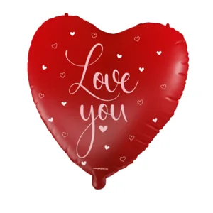 Folieballon - Love you rood - 46cm - Zonder vulling