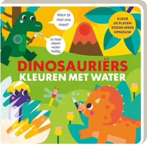 Boek - Kleuren met water - Dinosauriërs