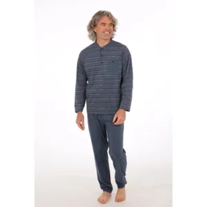 Perlina heren pyjama: Adam blauw, tot maat 6XL ( LINA.109 )