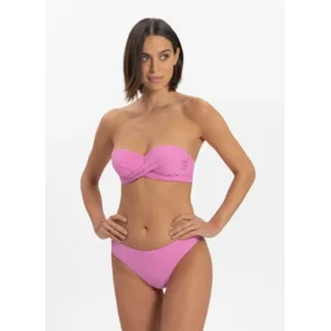 Cyell Paisley Pink strapless bikini in roos