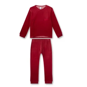Sanetta Meisjes pyjama: Bordeau, velours ( SAN.76 )