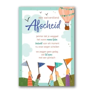 Kaart - Een welverdiend afscheid - Lifetime of love - 01-LV.GBE.0031