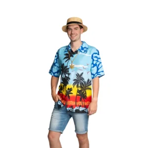 Shirt - Hawaii - Blue paradise - S/M