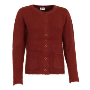 She Goes LaLa Dames Gilet met knopen: Georgia, Rust kleur ( SHE.5 )