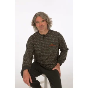 Perlina Heren pyjama: Igor, interlock, Hunting ( Kaki ) ( LINA.107 )