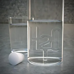 Waterfles H2O glas 1.2L  Balvi