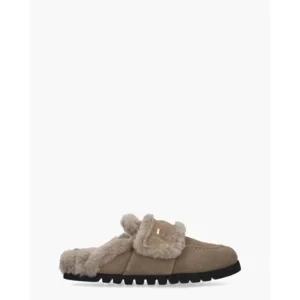 Nubikk Teddy Furry II Taupe Damesslippers
