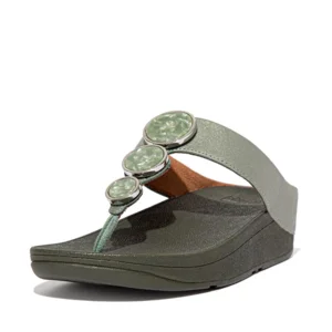 FitFlop teenslippers Halo Sparkle EP4 bay green