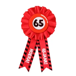 Rozet - 65 jaar - Verkeersbord