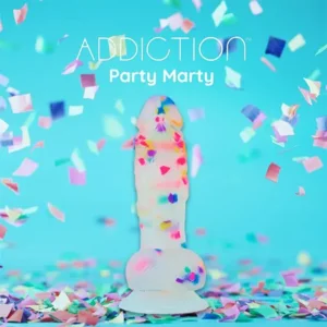 Addiction Party Marty Frost and Confetti Dildo 19 cm