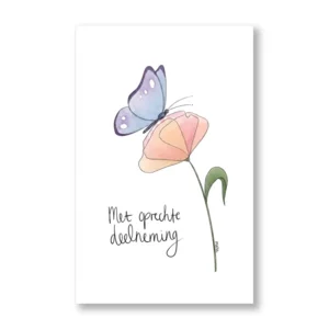 Kaart - Hallmark - Matia Studio - Met oprechte deelneming - 48