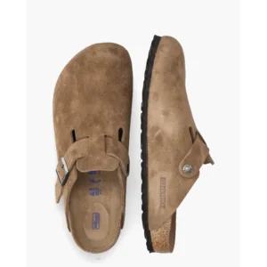 Birkenstock Boston Bruine Herenslippers
