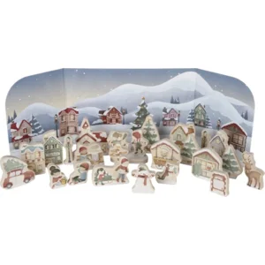 Adventkalender - Met 25 cadeautjes met houten speelfiguurtjes