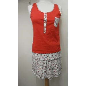 Egatex Dames Pyjama top/short ( kersenmotief) (EGA.210)