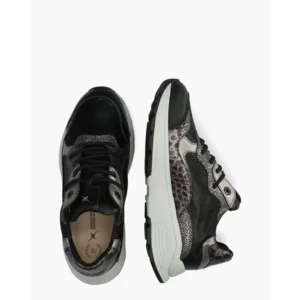 Xsensible Rainbow Zwart/Zilver Damessneakers