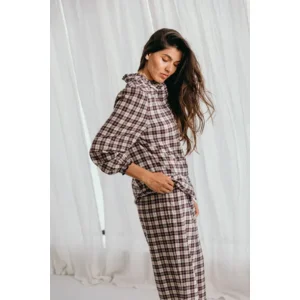 Alice et Maman Khloe damespyjama in ruitjespatroon